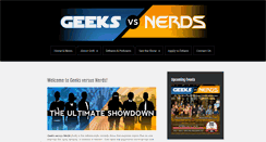 Desktop Screenshot of geeksversusnerds.com