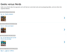 Tablet Screenshot of geeksversusnerds.com
